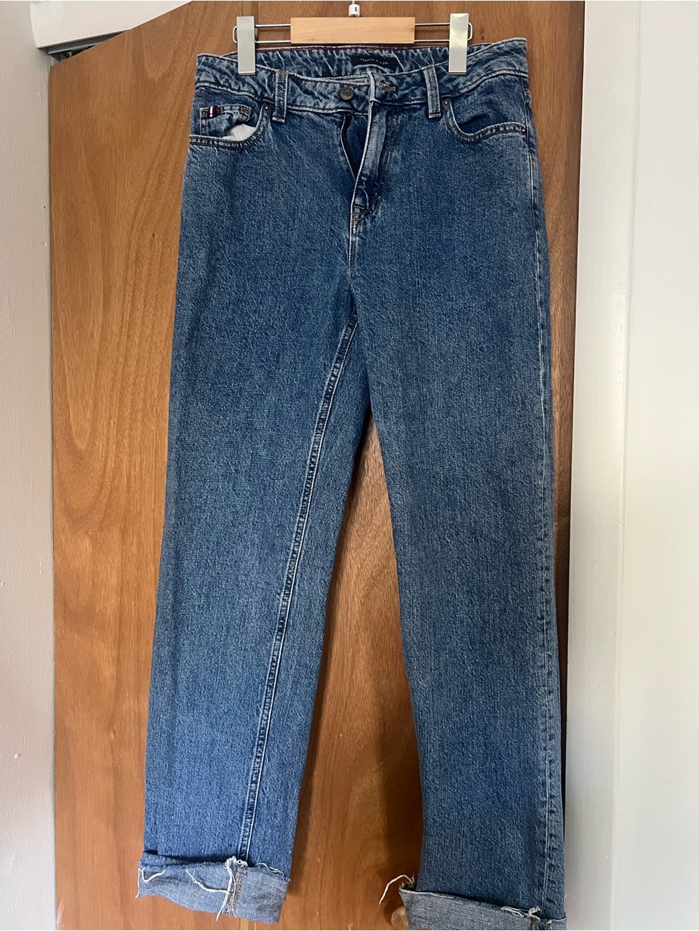 Tommy Hilfiger Women’s Straight Dark Blue Denim Jeans